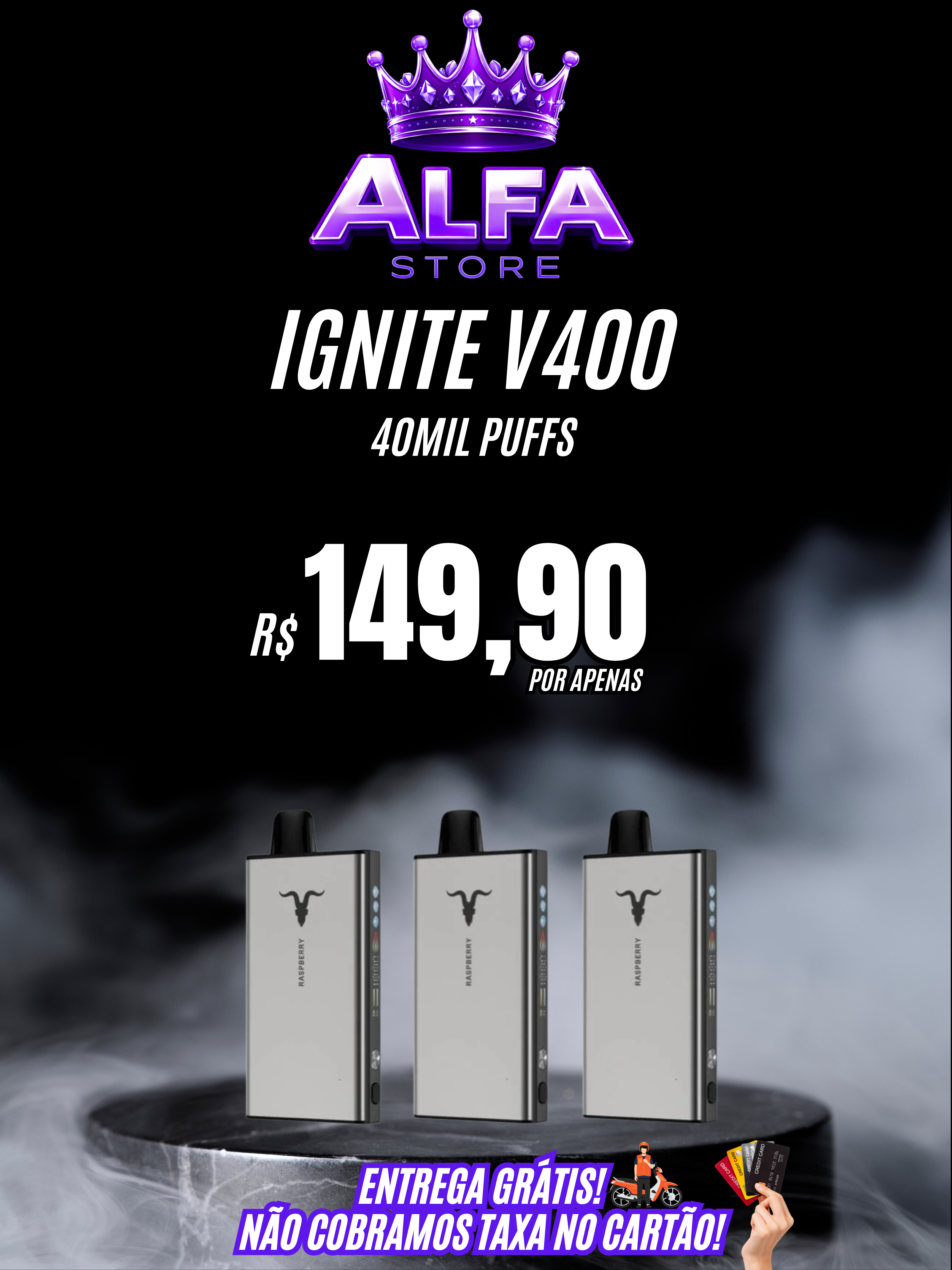IGNITE V400 - BOTÃO DE GELO – R$149,90