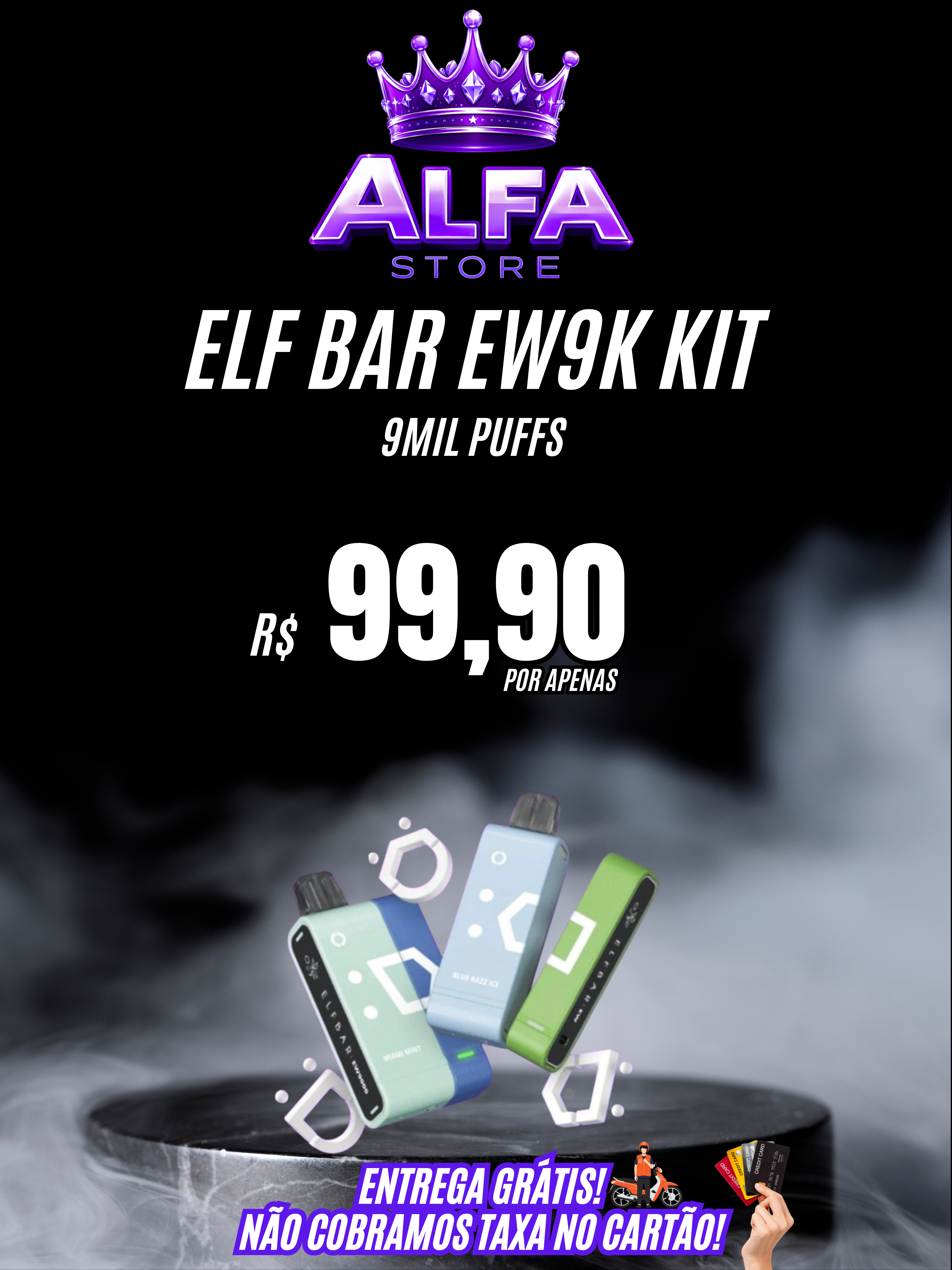 ELFBAR KIT EW 9k – R$99,90