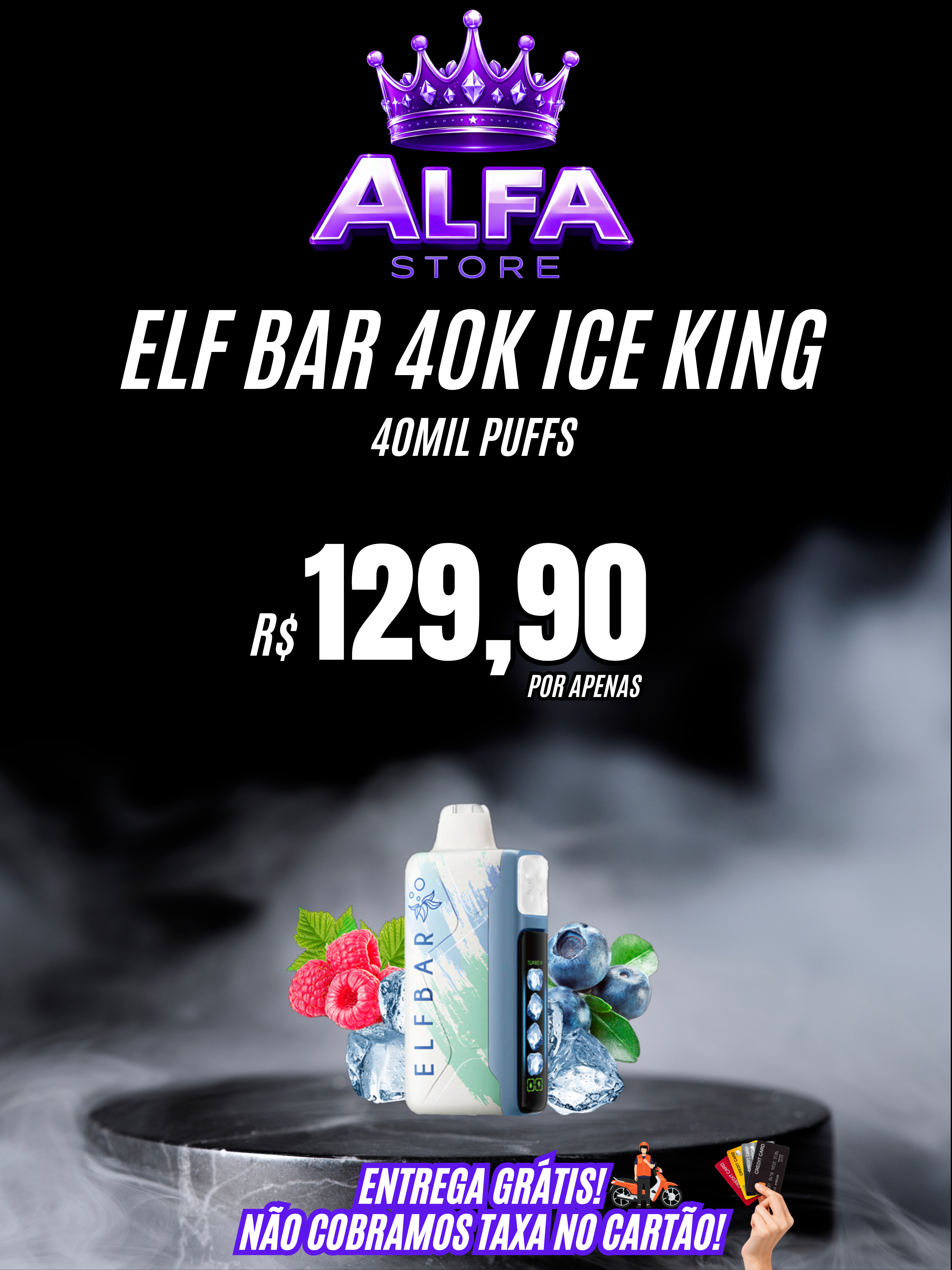ELFBAR40K KINGICE – R$129,90
