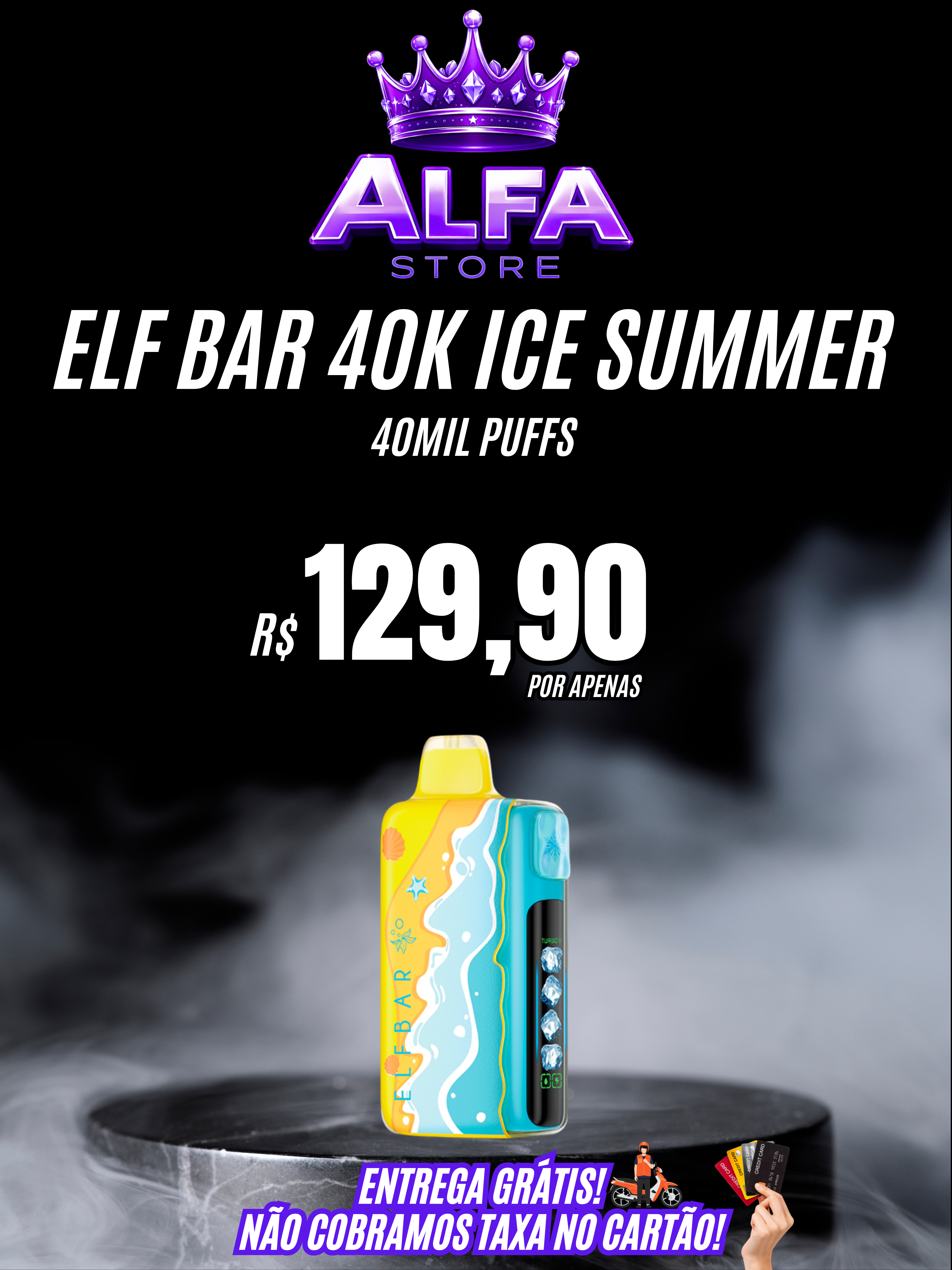 ELFBAR40K ICE SUMMER – R$129,90