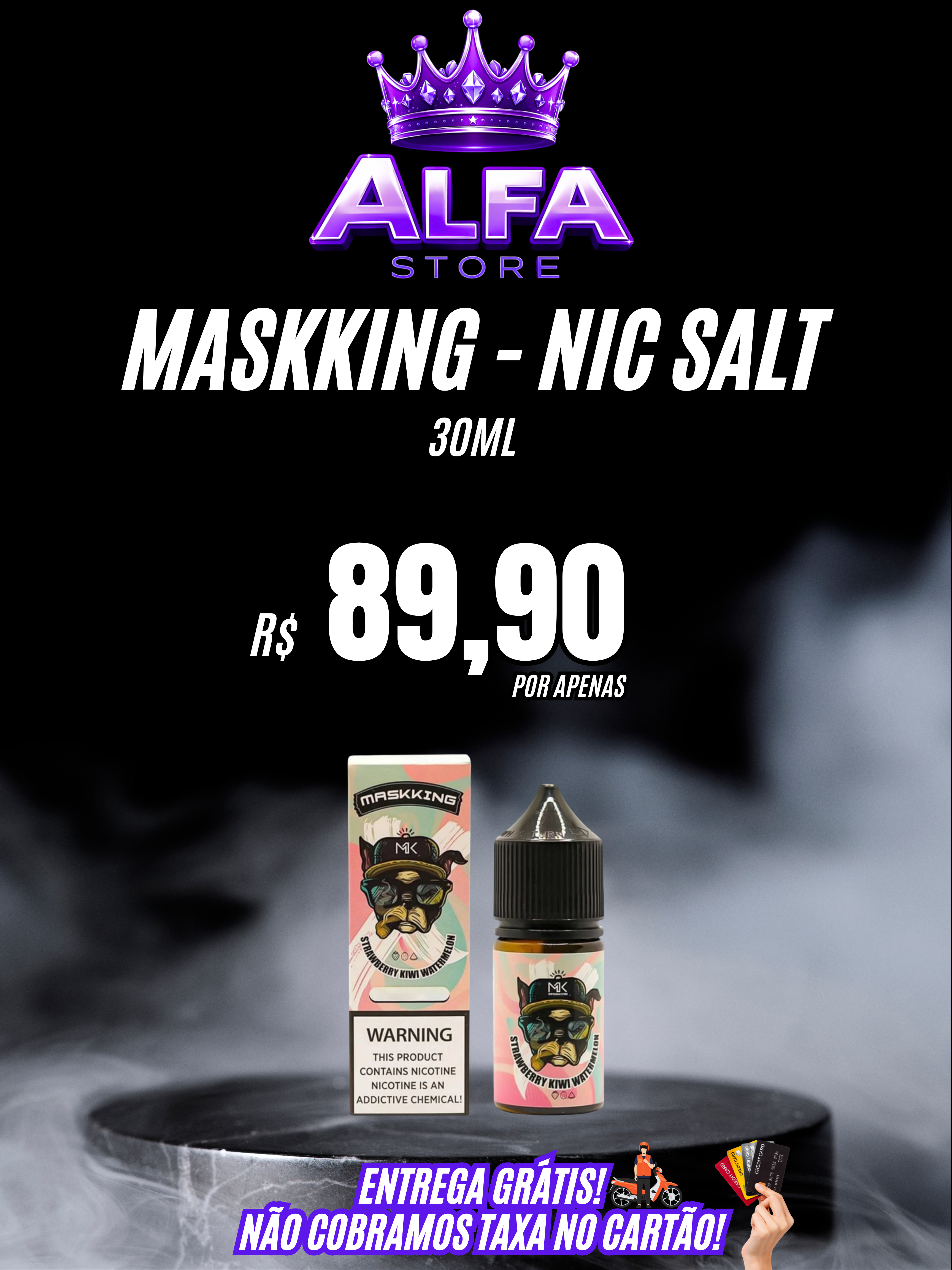 NIC SALT MASKKING 30ml – R$89,90