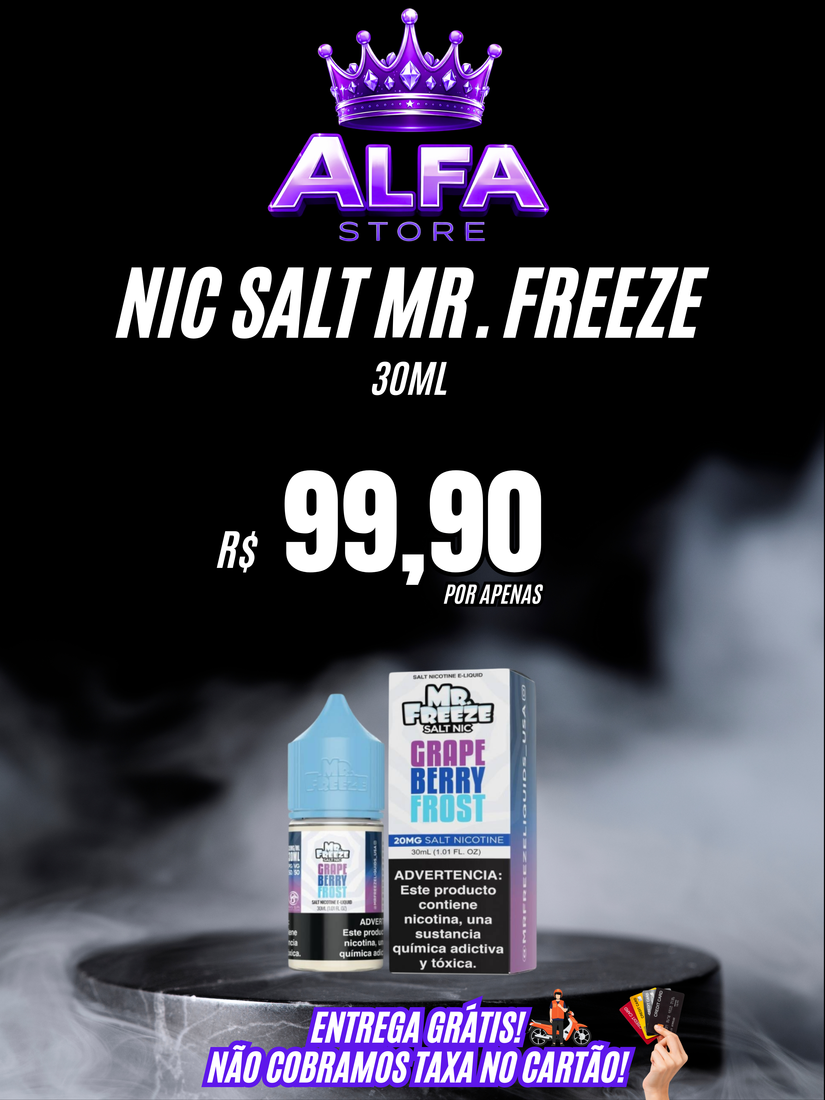 NIC SALT MR. FREEZE 30ml – R$99,90